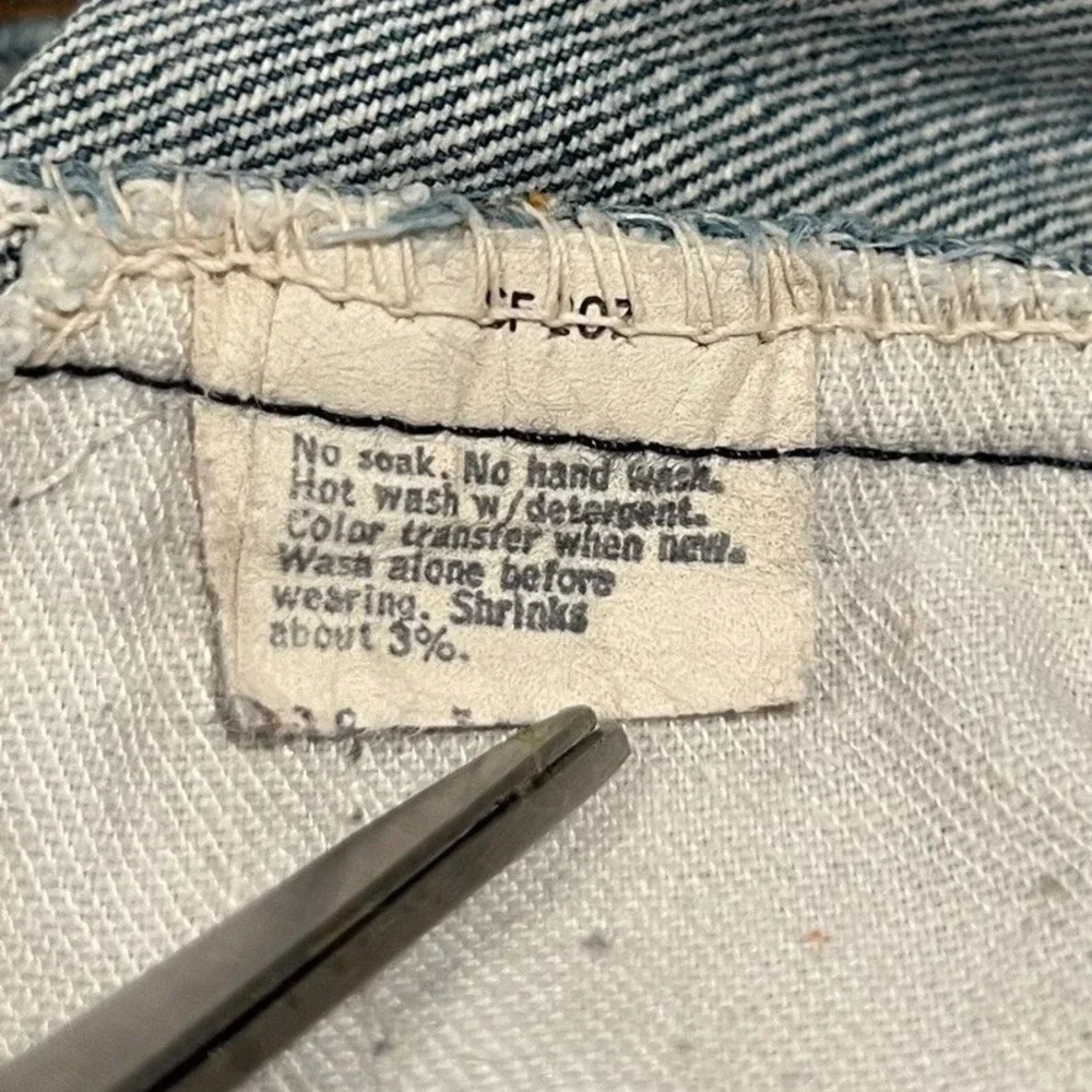 Vintage 1978 Levi's 519 Orange Tab Straight Leg‎ Jeans Blue Men's 32x33
